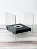 Square Glass Ethanol Table Fireplace