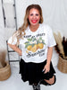 "Keep It Zesty" Lemon Vintage Fruit Graphic Midi Top - Whiskey Skies - SUGAR STITCH