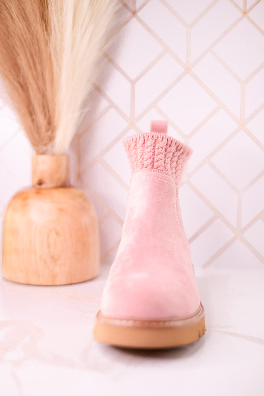 Keep Me Warm Blush Boots - Whiskey Skies - CORKYS FOOTWEAR