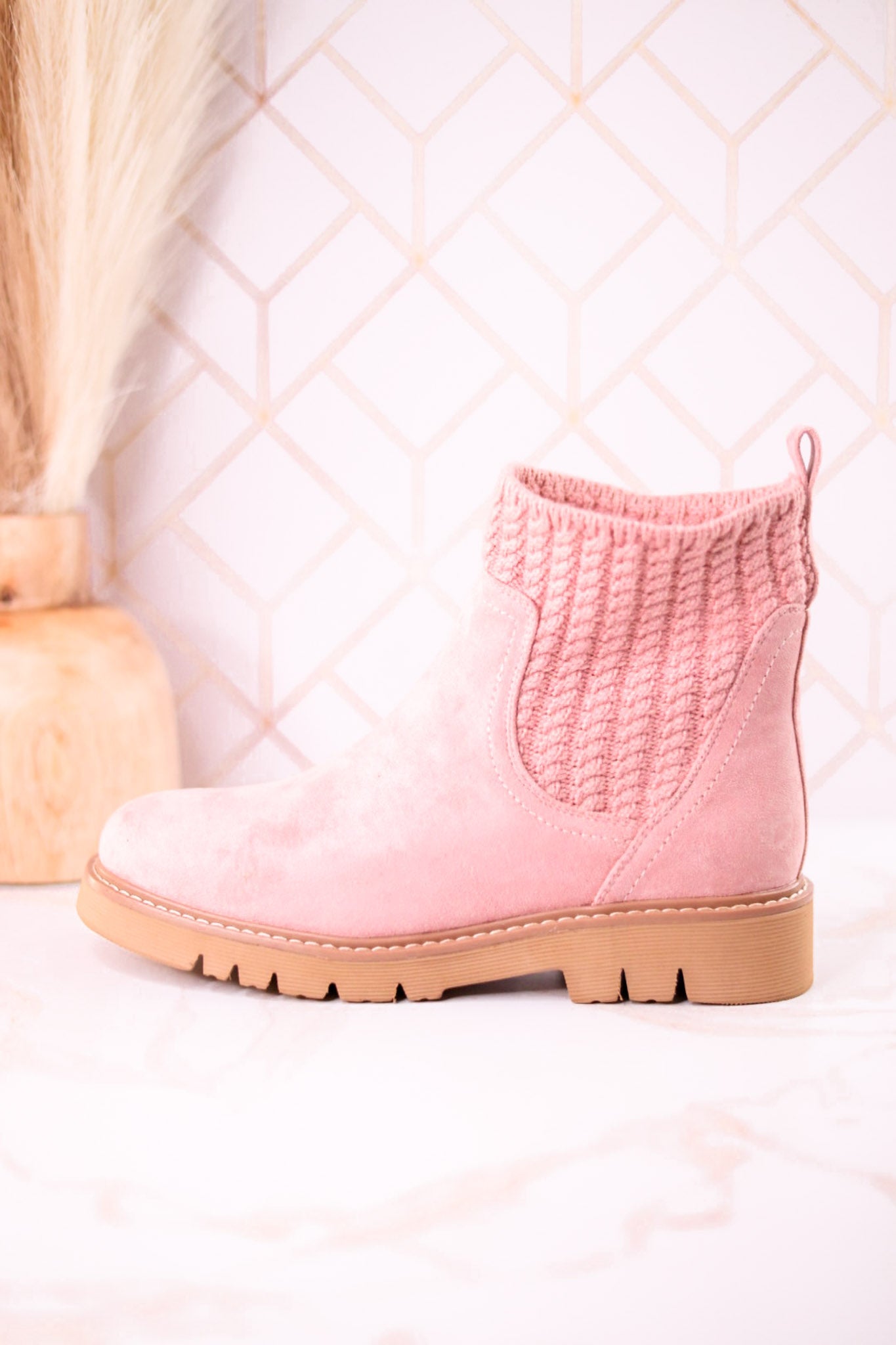 Keep Me Warm Blush Boots - Whiskey Skies - CORKYS FOOTWEAR