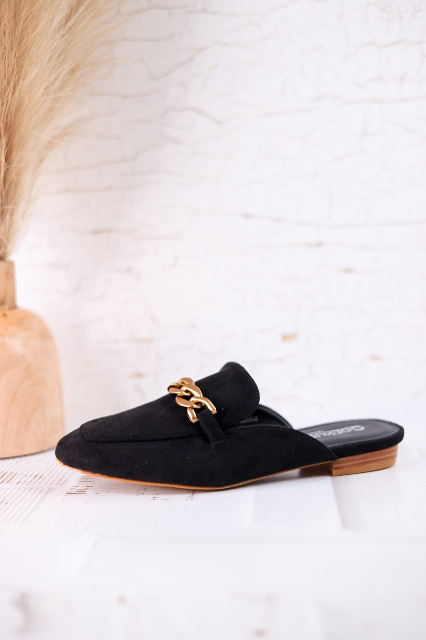 Keepsake Loafers In Black Faux Suede - Whiskey Skies - CORKYS FOOTWEAR