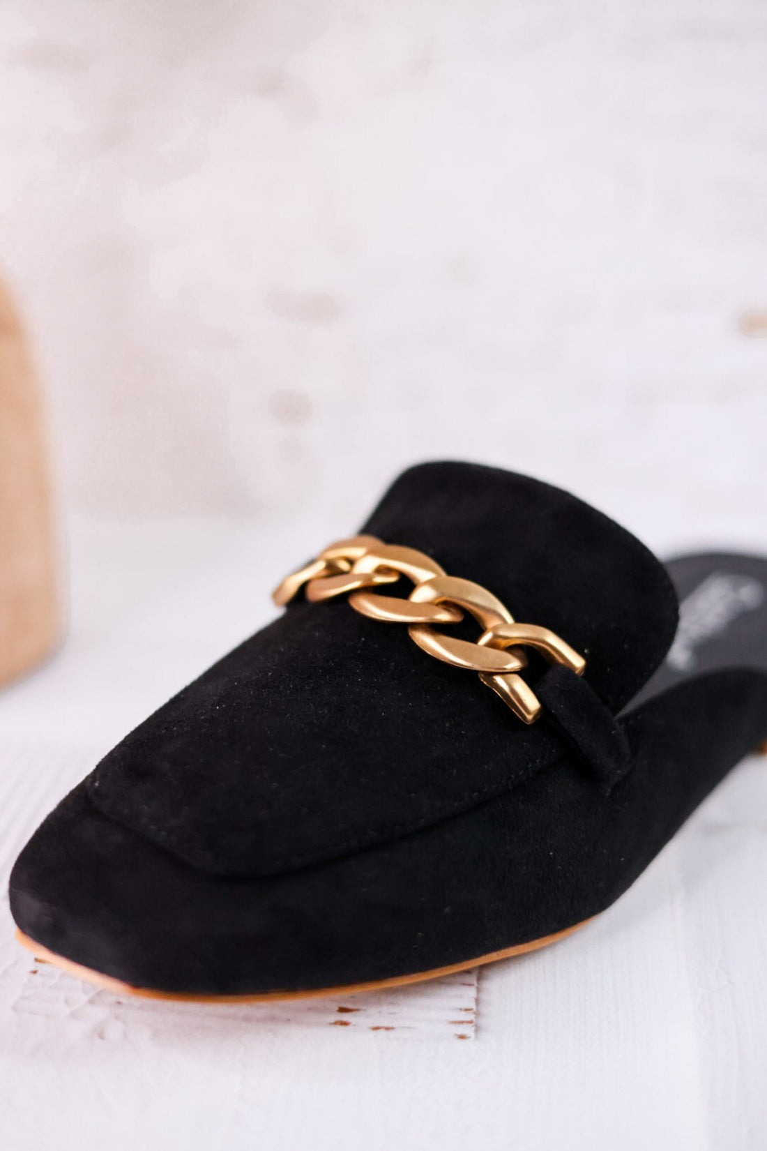 Keepsake Loafers In Black Faux Suede - Whiskey Skies - CORKYS FOOTWEAR