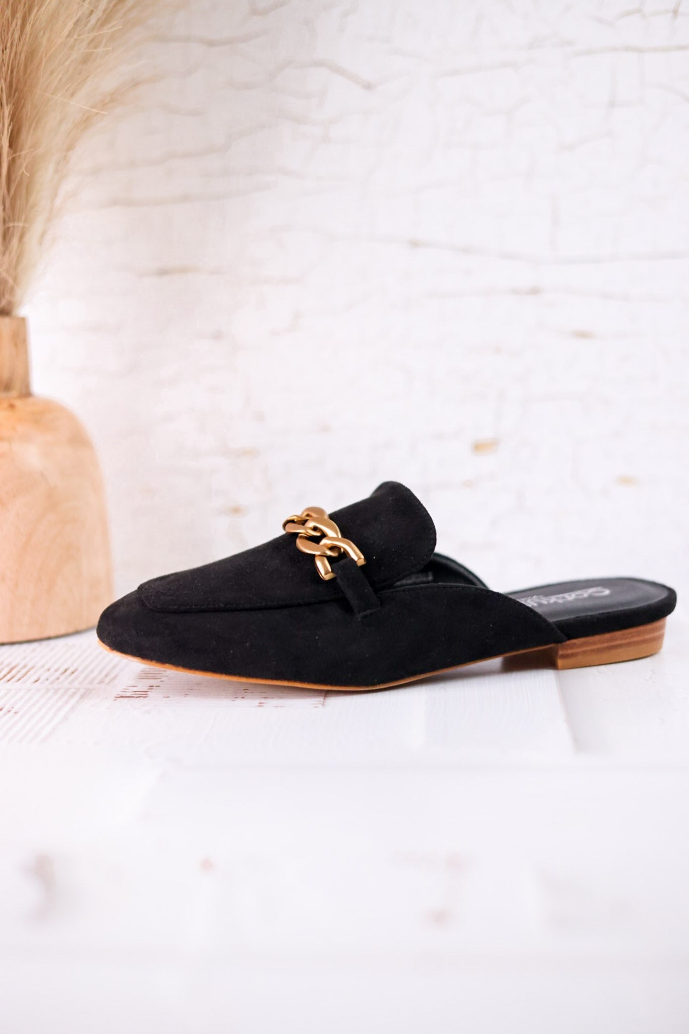 Keepsake Loafers In Black Faux Suede - Whiskey Skies - CORKYS FOOTWEAR
