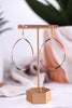 Kelly Color Block Beaded Hoop Earrings Muted Rainbow - Whiskey Skies - INK+ALLOY