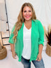 Kelly Green Boyfriend Blazer - Whiskey Skies - ANDREE BY UNIT