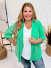 Kelly Green Boyfriend Blazer - Whiskey Skies - ANDREE BY UNIT