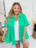 Kelly Green Dolman Sleeve Babydoll Top - Whiskey Skies - ANDREE BY UNIT