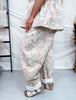 Khaki Floral Barrel Leg Pants - Whiskey Skies - DAVI & DANI