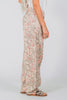 Khaki Floral Barrel Leg Pants - Whiskey Skies - DAVI & DANI