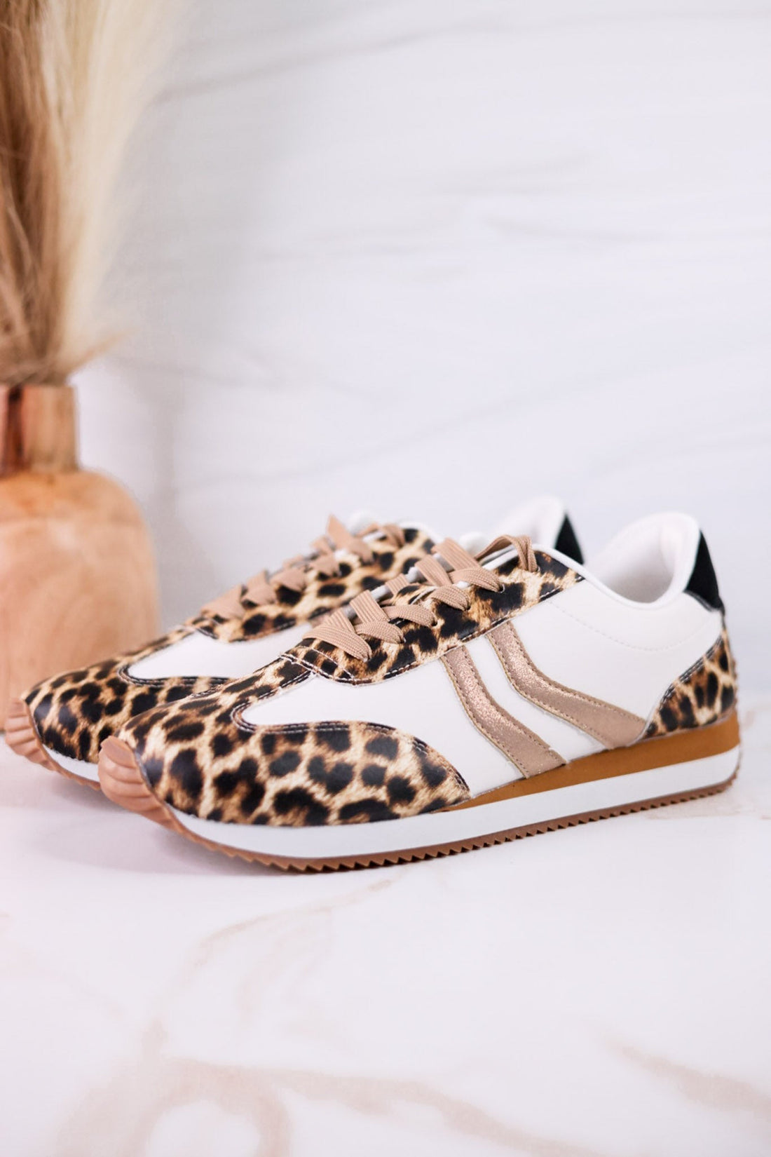 Kickoff Leopard Print Sneakers - Whiskey Skies - CORKYS FOOTWEAR