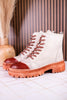 KInship Laced Leather Almond Bone Boots - Whiskey Skies - ROAN