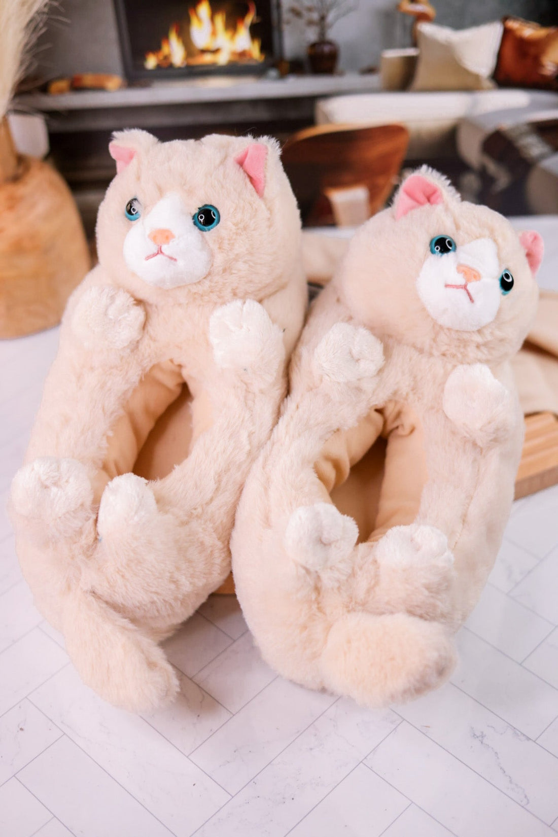 Kitty Hugs Hugger House Slippers - Whiskey Skies - OOOH YEAH SOCKS