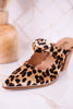 Knot Gonna Happen Leopard Velvet Mule Heels - Whiskey Skies - CORKYS FOOTWEAR