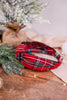 Knotted Plaid Headband - Whiskey Skies - SHIRALEAH