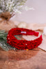 Knotted Red Sequins Headband - Whiskey Skies - SHIRALEAH