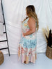 Lace Trim Mixed Floral Maxi Dress - Whiskey Skies - DAVI & DANI