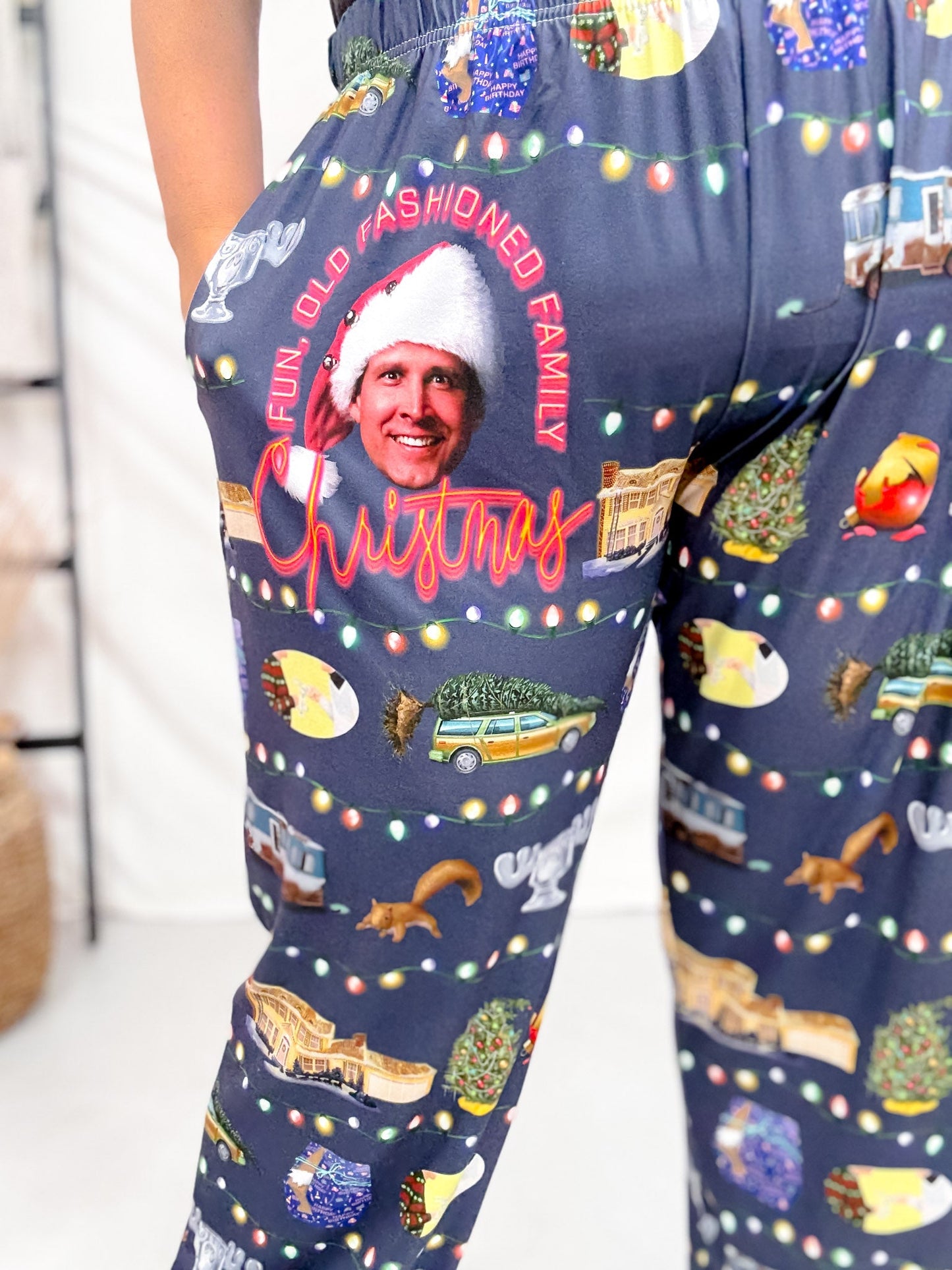 Lampoon's Christmas Lounge Pants - Whiskey Skies - BRIEF INSANITY
