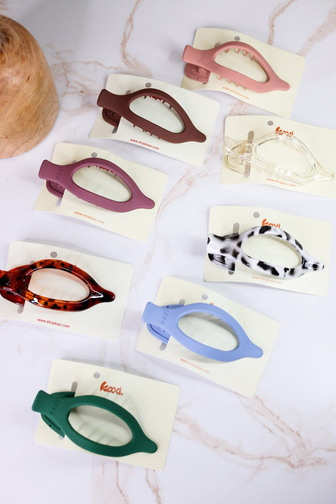 Large Lay Down Claw Clip (8 Colors) - Whiskey Skies - KAXI