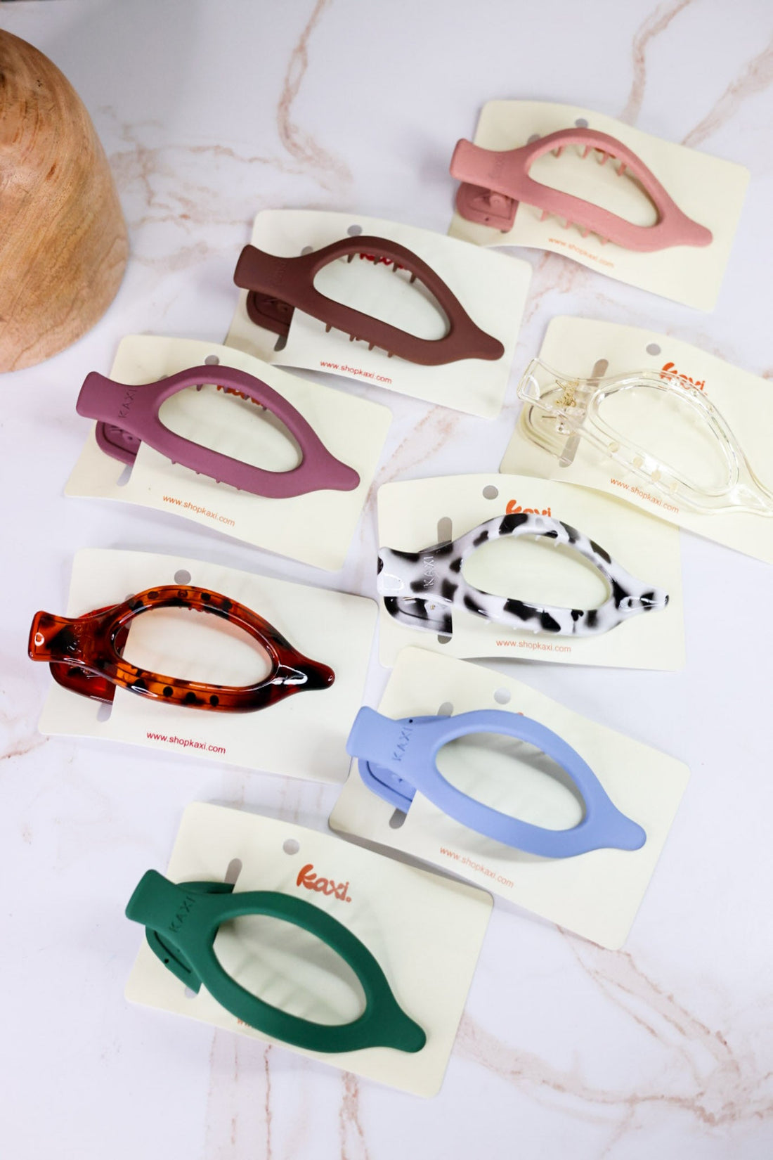 Large Lay Down Claw Clip (8 Colors) - Whiskey Skies - KAXI