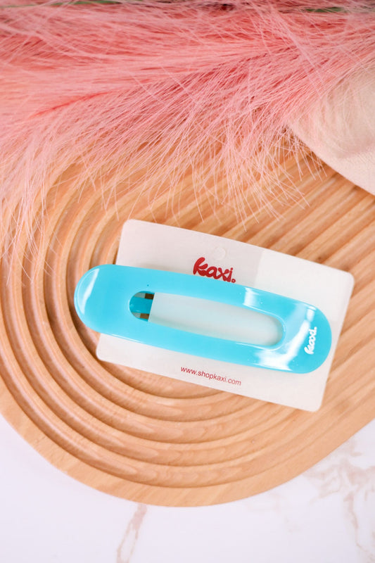 Large Lay Flat Jelly Claw Clip (8 Colors) - Whiskey Skies - KAXI
