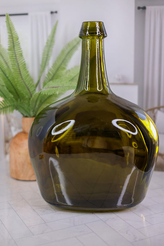 Large Olive Bottle Vase - Whiskey Skies - Park hill