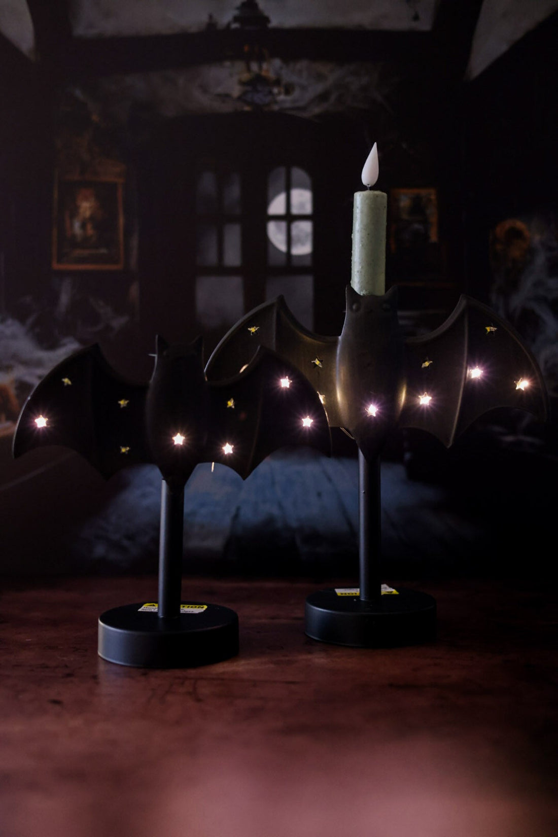 Large Twinkle Bat Candlestick - Whiskey Skies - MUD PIE