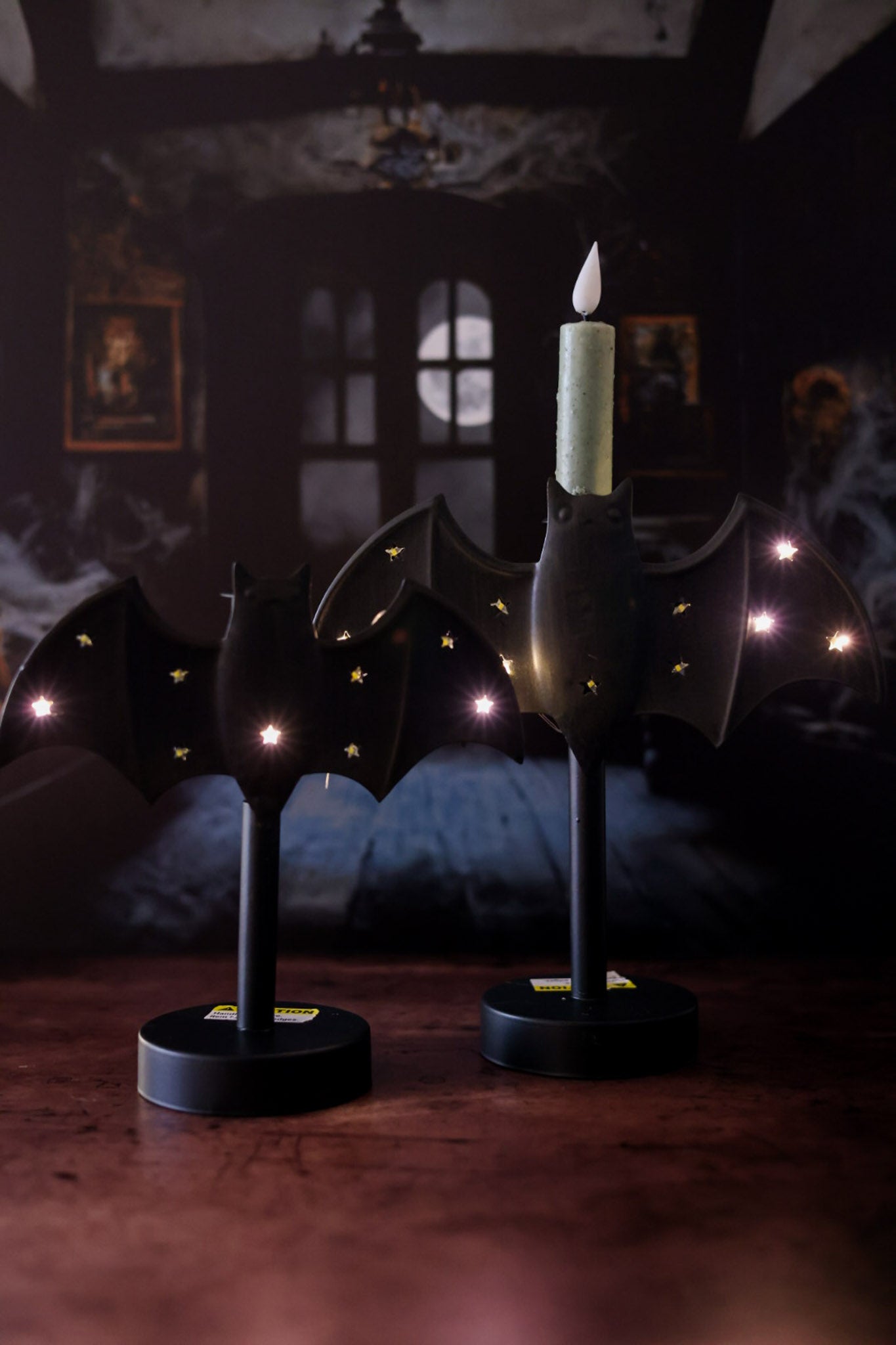 Large Twinkle Bat Candlestick - Whiskey Skies - MUD PIE