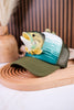 Largemouth Bass 3D Pop Trucker Hat - Whiskey Skies - JY DESIGNS
