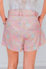 Lariat Links Pastel Cowgirl Trouser Shorts - Whiskey Skies - 2 FLY CO.