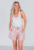 Lariat Links Pastel Cowgirl Trouser Shorts - Whiskey Skies - 2 FLY CO.