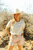 Lariat Links Pastel Cowgirl Trouser Shorts - Whiskey Skies - 2 FLY CO.