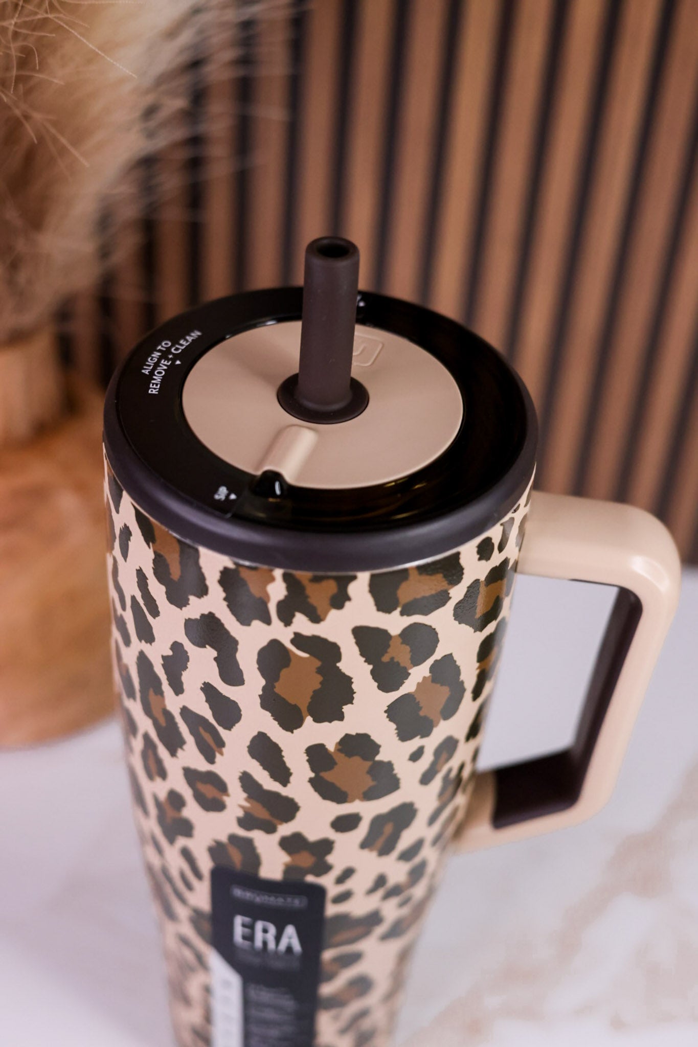 Latte Leopard 40oz Era Tumbler - Whiskey Skies - BRUMATE