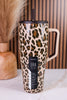 Latte Leopard 40oz Era Tumbler - Whiskey Skies - BRUMATE