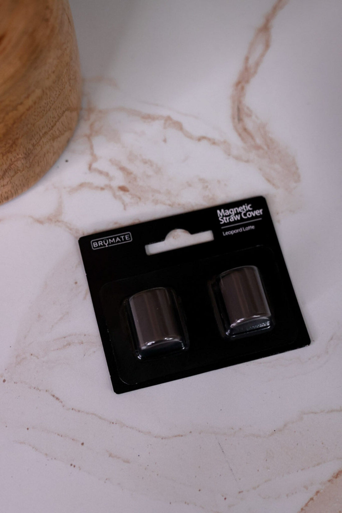 Latte Leopard Magnetic Straw Covers - Whiskey Skies - BRUMATE