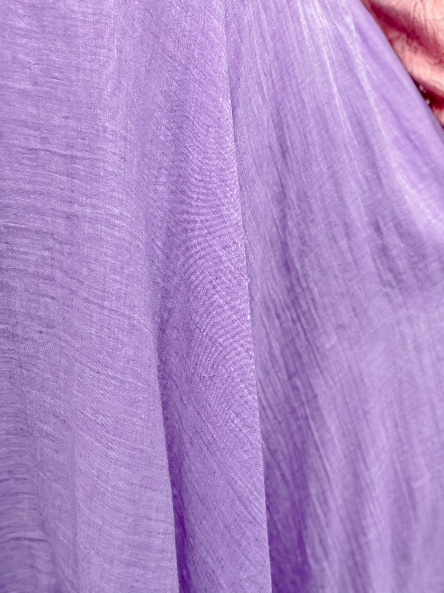 Lavender Maxi Skirt W/ Side Pockets - Whiskey Skies - WHITE BIRCH