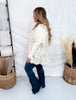 Layered Lace Long Sleeve Top In Cream - Whiskey Skies - EASEL