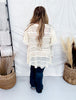 Layered Lace Long Sleeve Top In Cream - Whiskey Skies - EASEL