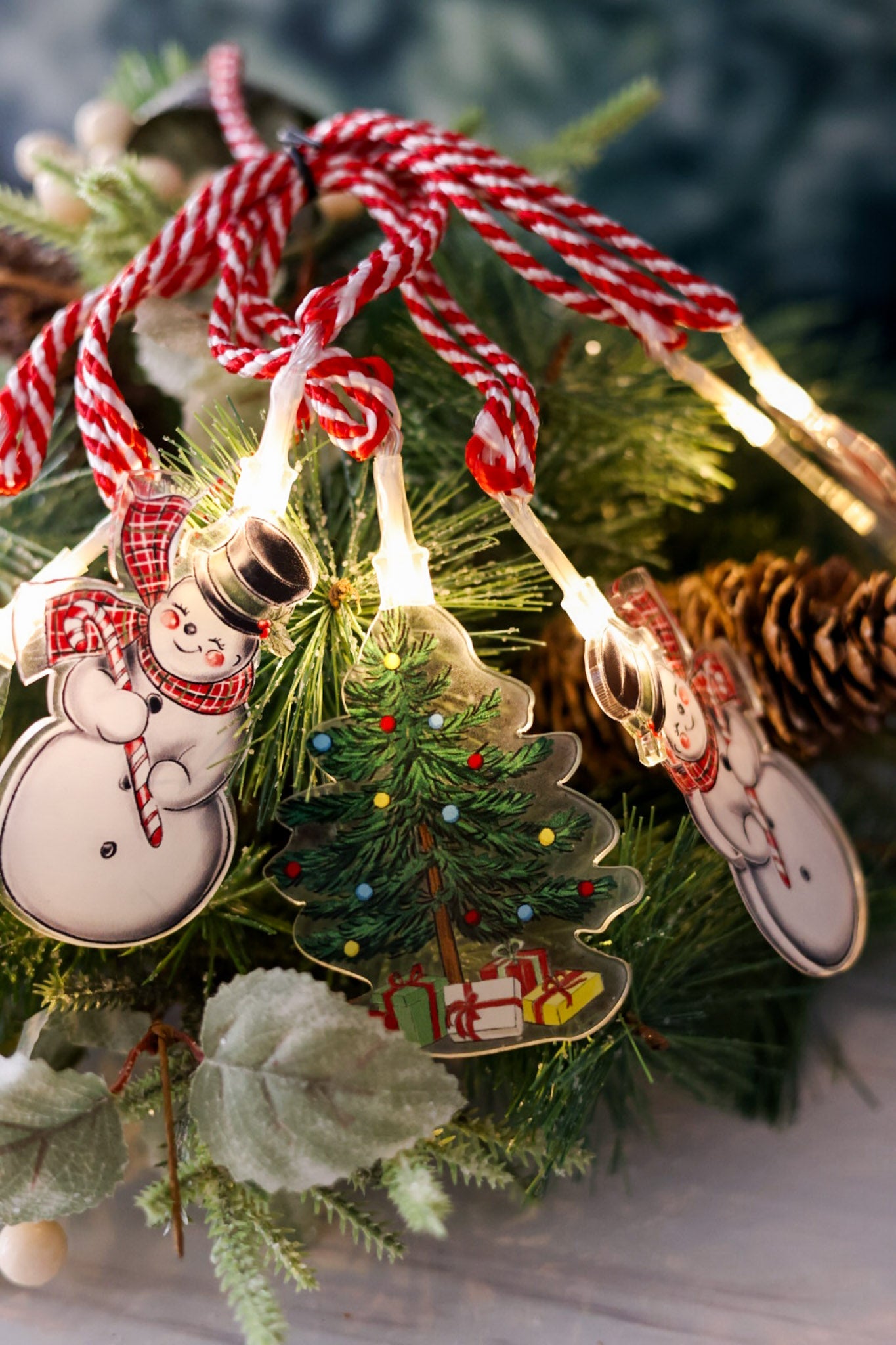 LED Christmas Tree Acrylic Xmas Garland - Whiskey Skies - MUD PIE
