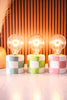 LED Heart Bulb With Checkered Ceramic Base (3 Colors) - Whiskey Skies - HAZEL MAZEL