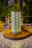 LED Metal Luminary with Decorative Cut Outs (3 Colors) - Whiskey Skies - GERSON COMPANIES