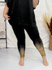 Leggings With Gold Foil Detailing - Whiskey Skies - VOCAL