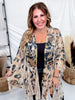 Leopard All Lace Cardigan W/ Tiered Ruffles - Whiskey Skies - ORIGAMI APPAREL