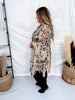 Leopard All Lace Cardigan W/ Tiered Ruffles - Whiskey Skies - ORIGAMI APPAREL