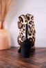 Leopard Print Ankle Boots With Vintage Buckles - Whiskey Skies - SPRING FOOTWEAR