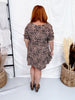 Leopard Print Babydoll Dress With Puff Sleeves - Whiskey Skies - EASEL