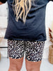 Leopard Print Biker Shorts - Whiskey Skies - JESS LEA