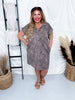 Leopard Print Button Front Shirt Dress - Whiskey Skies - SHE + SKY