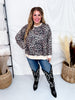 Leopard Print Crew Neck Top With Long Sleeves - Whiskey Skies - SEW IN LOVE