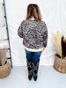 Leopard Print Crew Neck Top With Long Sleeves - Whiskey Skies - SEW IN LOVE