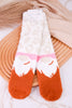 Leopard Print Gnome Cozy Collection Crew Socks - Whiskey Skies - CRESCENT SOCK COMPANY